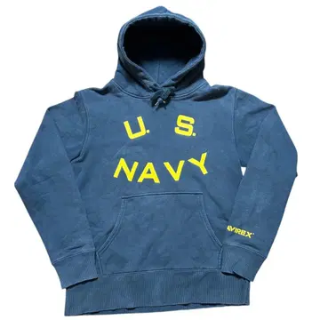 AVIREX NAVY 해군 후드 맨투맨 M 밀리터리