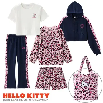 시마무라 해피백 키티 레오파드 무늬