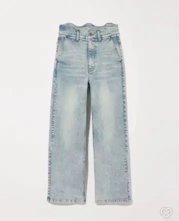 [ Eaphi ] WAVE DESIGN HIGH WAIST DENIM