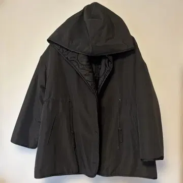 새상품급 studio CLIP 리버서블 후드 부착 충전솜 아우터 블랙