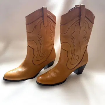 새상품 White Sands 웨스턴 부츠 천연 가죽