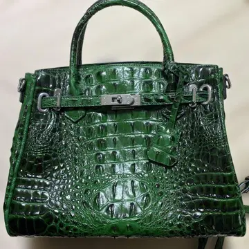 필라노 악어 엠보 백 여성용 그린 녹색