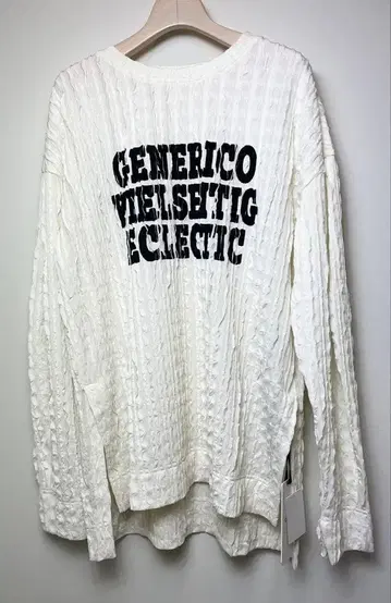 새상품 araara 아라아라 로고 레이스 롱 T셔츠 25AW