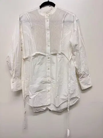 PUBLIC TOKYO 화이트 긴팔 셔츠 블라우스