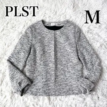 [ PLST ] 노카라 트위드 자켓