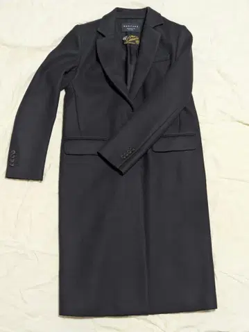 MACPHEE 다크 네이비 체스터 코트