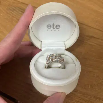 ete 반지 19호 실버 플라티나 코팅
