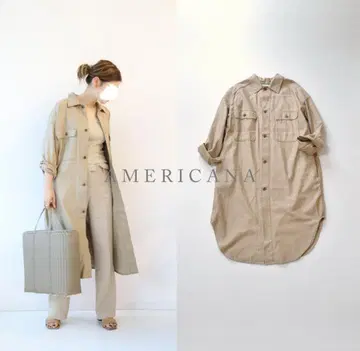 AMERICANA 두지엠 클라세 빅 셔츠 원피스