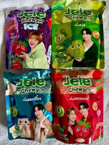 Jele chewy 아이스 후르츠 스트로베리 그린애플