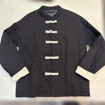 neos 노카라 자켓 블랙 L 쿵푸