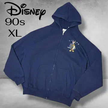 90s Disney 디즈니 티거 지퍼 후드티 네이비 XL