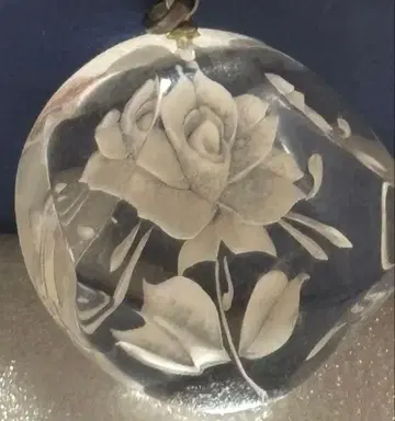 빈티지 인탈리오 장미 조각 펜던트 장미 존재감 있는 골동품 레트로 빈티지