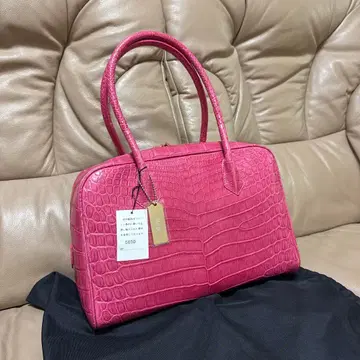 헨롱 악어 가죽 핑크 새상품 미사용