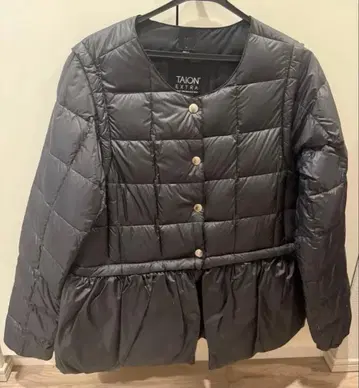 TAION EXTRA 다운 자켓 볼레로 타이온엑스트라 페플럼 부착