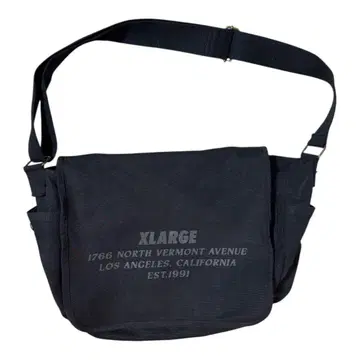XLARGE 블랙 메신저 백