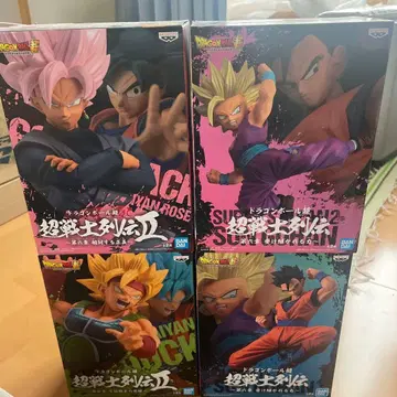 드래곤볼 피규어 4개 세트 초전사 열전