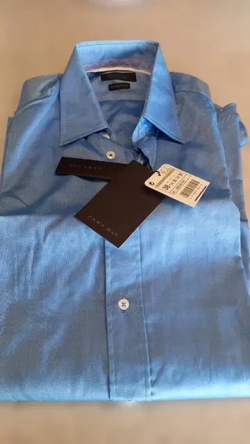 ZARA MAN 테일러드 핏 드레스 셔츠 38