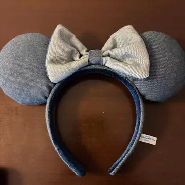 데님 미키 머리띠 (리본 포함)
