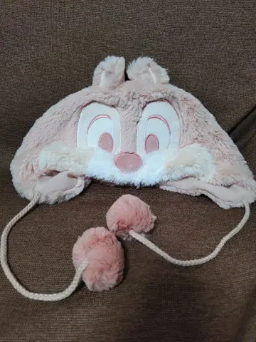 도쿄 디즈니 리조트 칩 폭신폭신 모자 팬캡