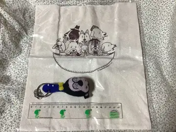 타니구치 토모노리 애니멀 펠트 스트랩과 에코백