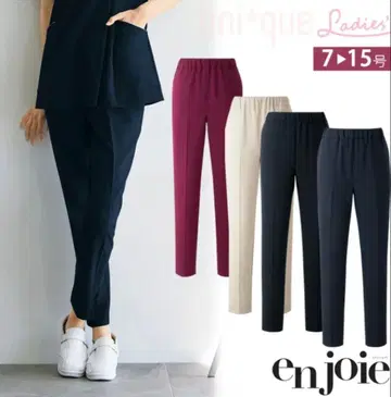 안조아 enjoie 여성용 슬림핏 팬츠 7호 블랙