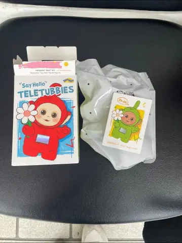 정품 POPMART 텔레토비즈 say hello 봉제 인형 펜던트 그린