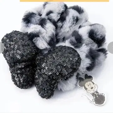 미니 마우스 아베일 레오파드 무늬 스크런치 시마무라 해피 백