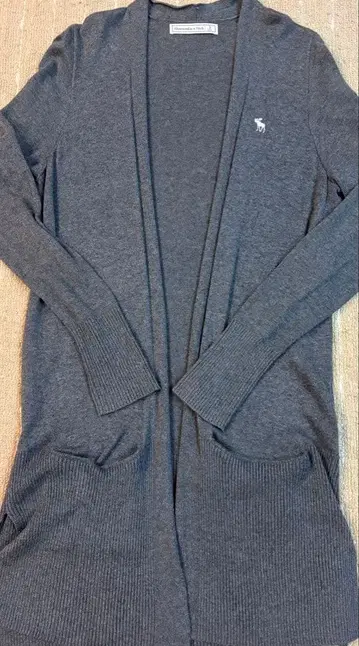 아바클로 그레이 긴팔 롱 가디건 s