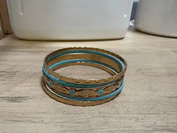 골드 터콰이즈 뱅글