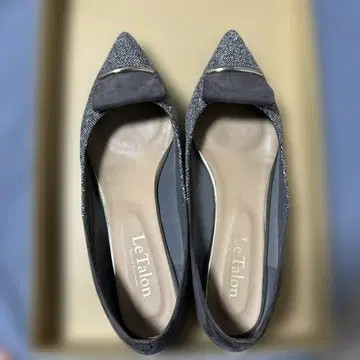 Le Talon 스틸레토 플랫슈즈 그레이