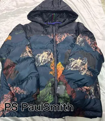 [ 레어템 ] PS PaulSmith 다운 자켓 멀티 컬러 후드 부착