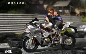 1/64 MoreArt 오토바이 바이크 피규어 가와사키 실버