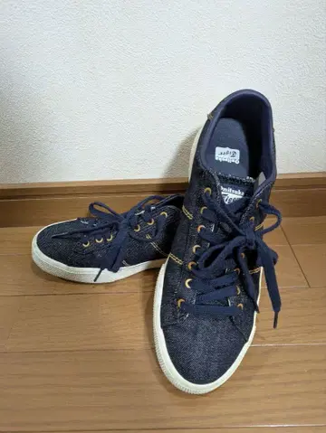 다크 데님 레이스업 스니커즈 26.5cm