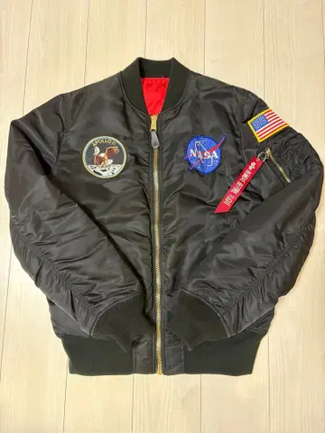 ALPHA 알파 NASA MA-1 플라이트 자켓 XL 블랙