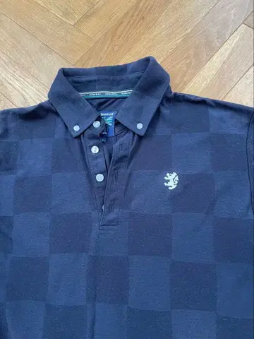 어드미럴 네이비 체크 피케 셔츠 LL