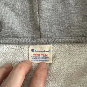 Champion 여성용 M 그레이 후드티