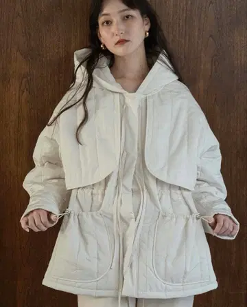 lawgy / ribbon drawstring quilting outer