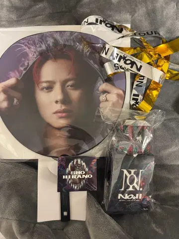 Number_i 응원봉 은색 테이프 액세서리 히라노 쇼 부채 세트!!!