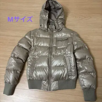 Down Collection 실버 후드 부착 다운 자켓 M