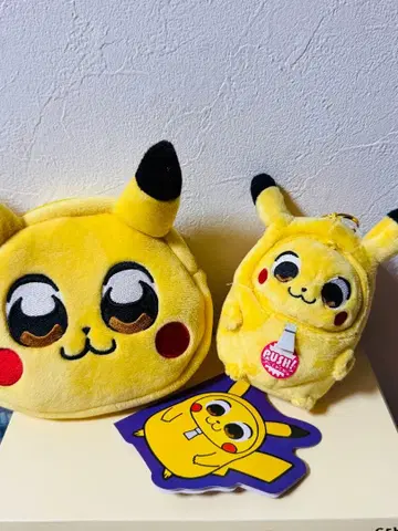 레어 피카츄즈 오오카와 부쿠부 포켓몬 센터 봉제 인형&파우치 피카츄