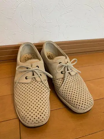 MEPHISTO AIR-JET 천연 가죽 메쉬 스니커즈 24.5