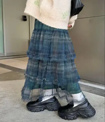 CIAOPANIC 튤 프릴 캉캉 스커트