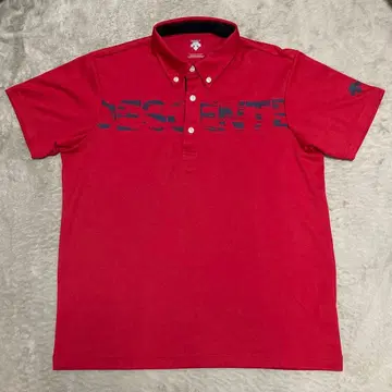 [ 컨디션 최상 ] 데상트 골프 버튼 다운 피케 셔츠 L 사이즈