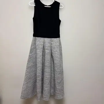 BIRTH DAY BASH 플레어 롱 원피스 블랙 그레이