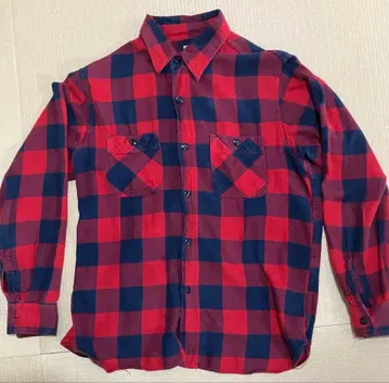 [ 돌려입기 발군 ] SUGAR CANE 슈가케인 라이트 플란넬 셔츠 S