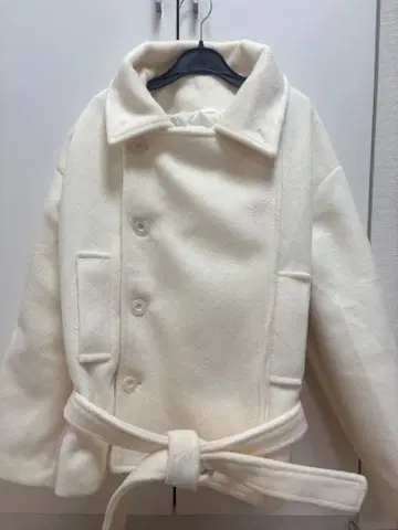 코트 자켓 하이넥 아이보리 amood