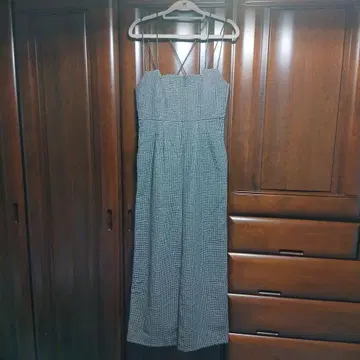 [연내 한정 특가] Lily Brown 체크 무늬 스트랩 점프수트