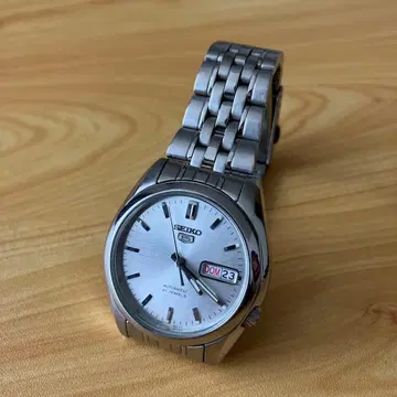 SEIKO 손목시계 세이코5 남성용 화이트 백 스켈레톤 자동 와인딩