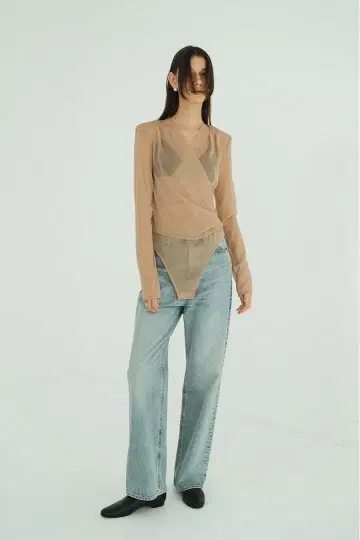 CLANE SHEER DRAPE BODYSUITS