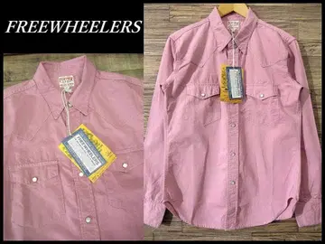 레어 새상품 프리휠러스 BILLY 60s 복각 셔츠 핑크 16